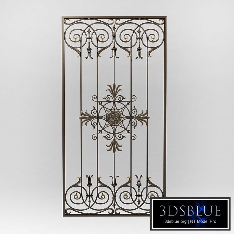 Wrought iron grille 79