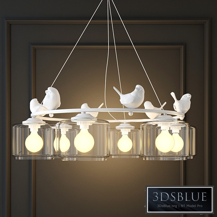 Hanging lamp provence bird pendant chandelier pedant