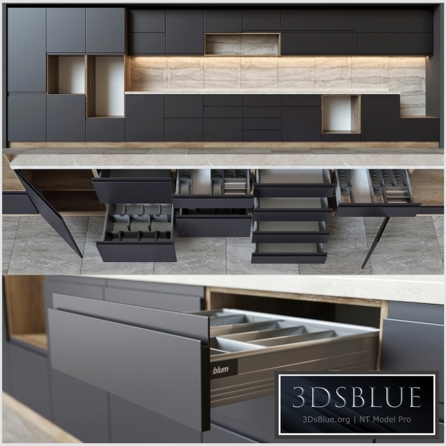 Kitchen units with accessories Blum