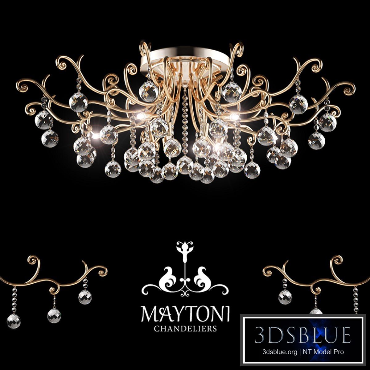 Chandelier Maytoni DIA760-12-G