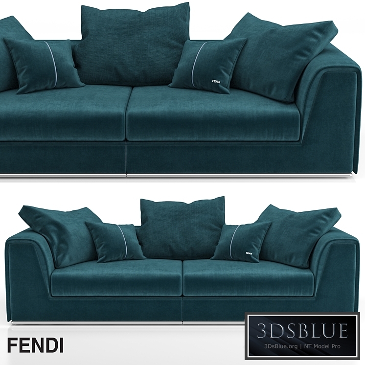 Fendi Casa Prestige Sofa Blue