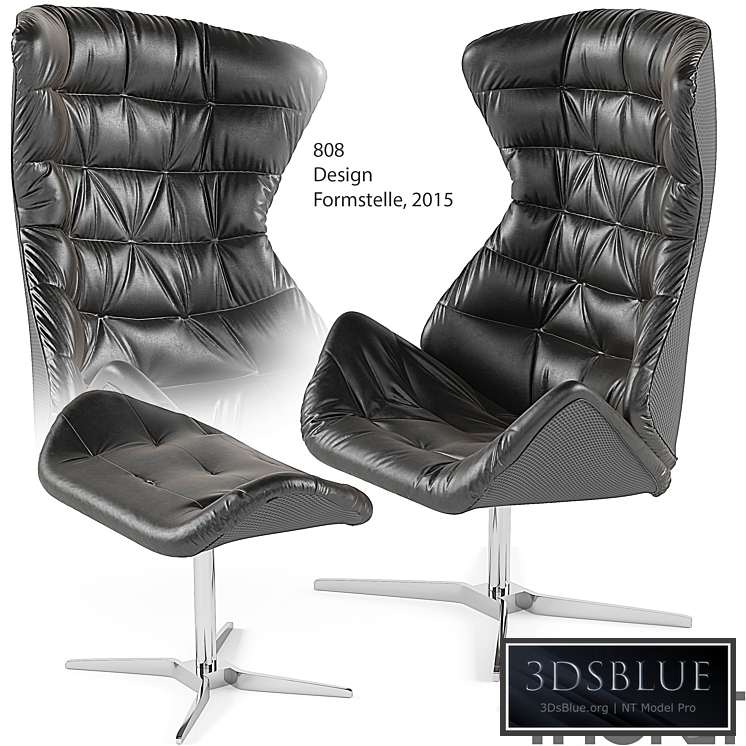 808 Thonet armchair &amp; footstool