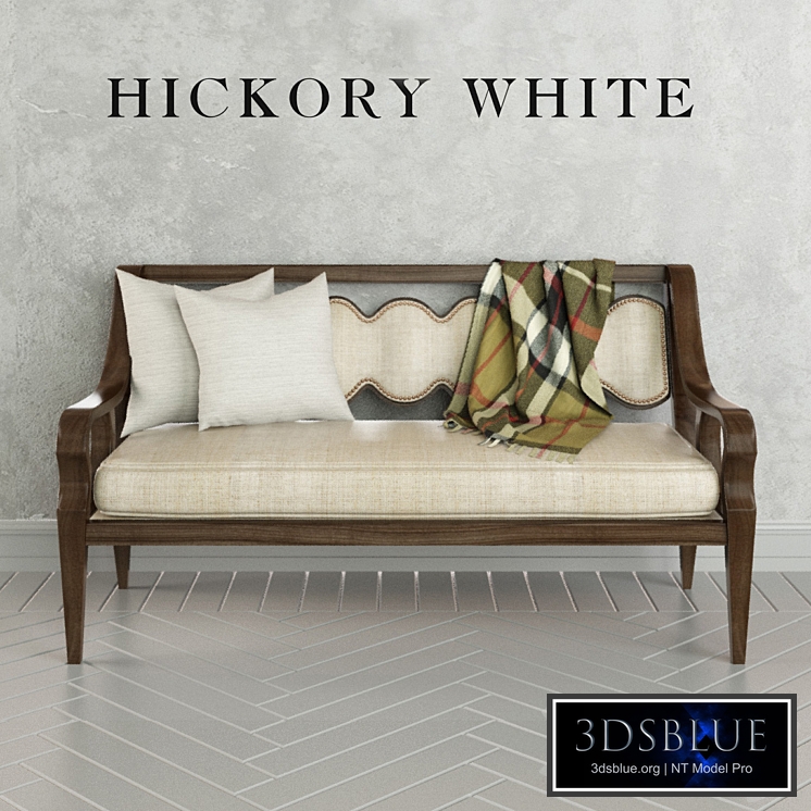 Hickory White Gabriel Bench