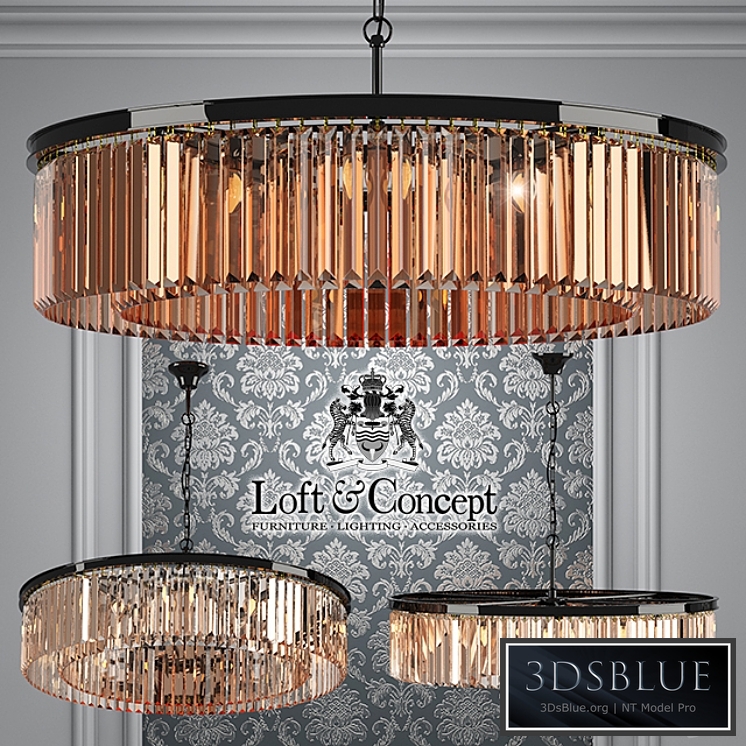 Chandelier RH Rhys Clear Glass Prism Round Chandelier 100