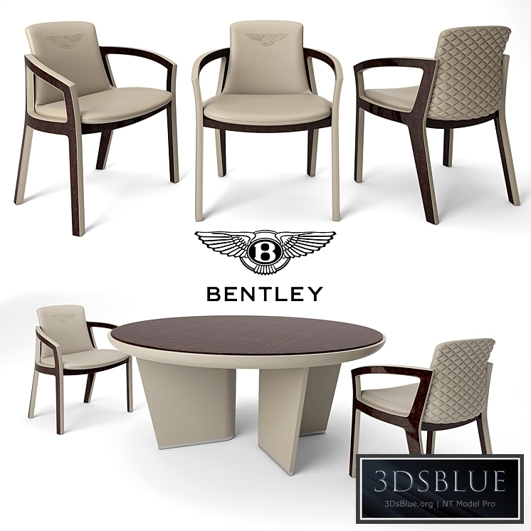 Table and chairs Bentley Home, Belgravia Chair, Madeley Table