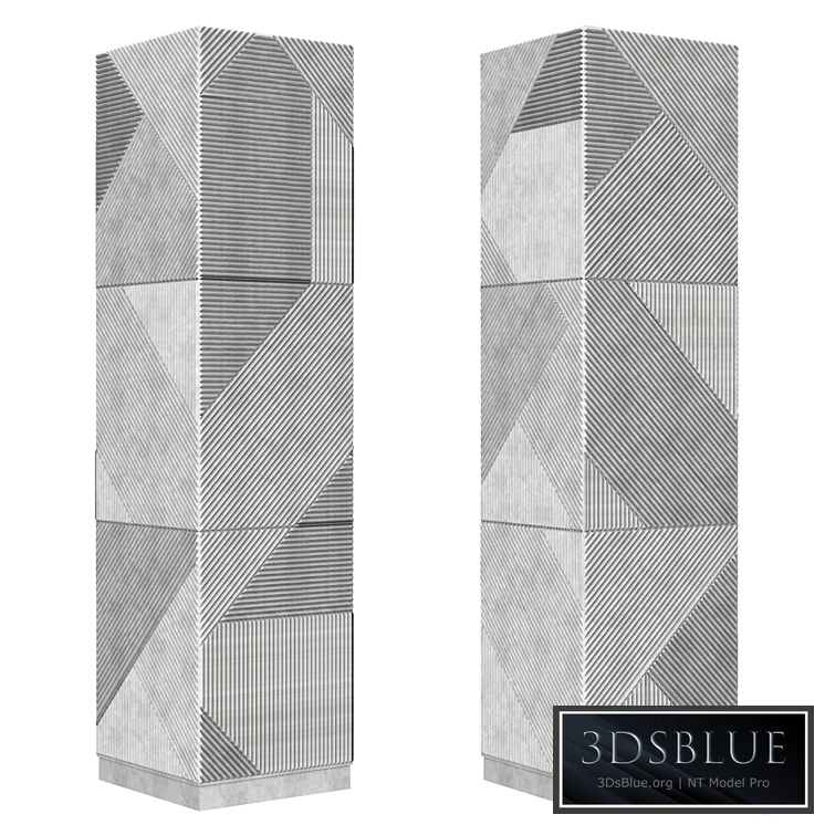 Column panels with STRIPES Emmemobili