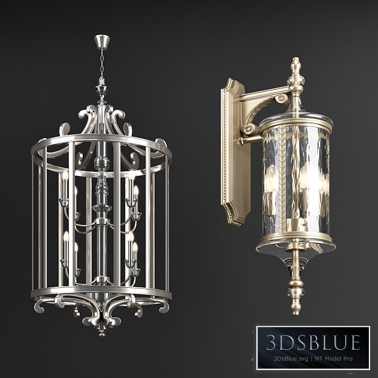 Chandelier and Wall Lamp