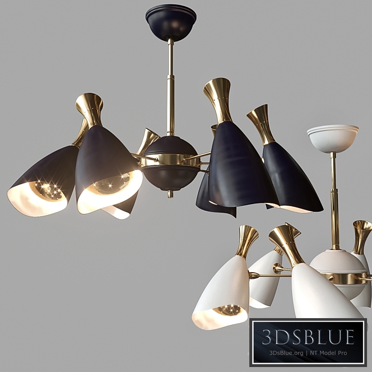 LED Chandelier 6 horns. China Manufacturing.