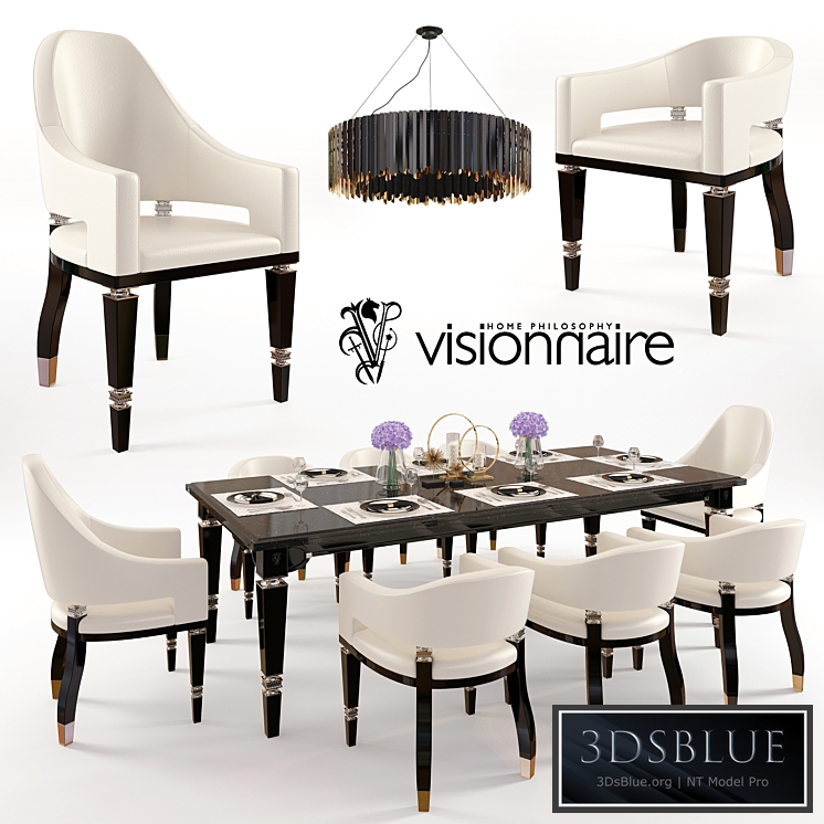 Visionnaire Table & Chair Set