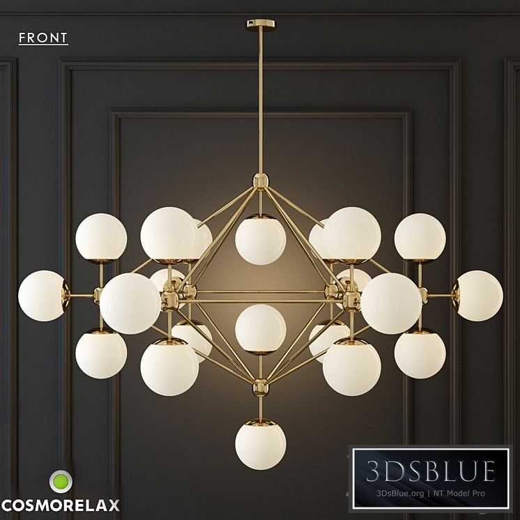 Chandelier modo chandelier white glass designed by jason miller 21