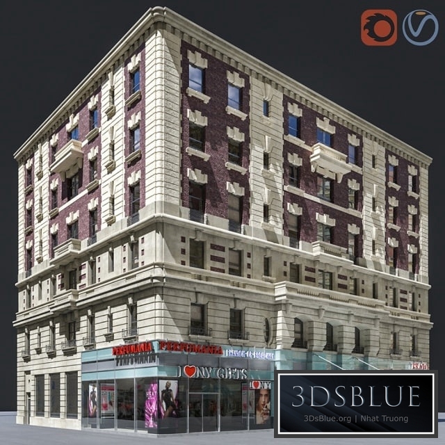 New York old building facade