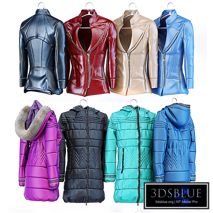 Women's leather jacket, coat and jacket