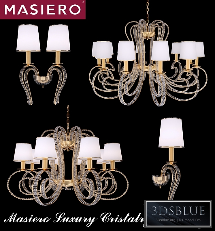 Masiero Luxury Cristalry Gold