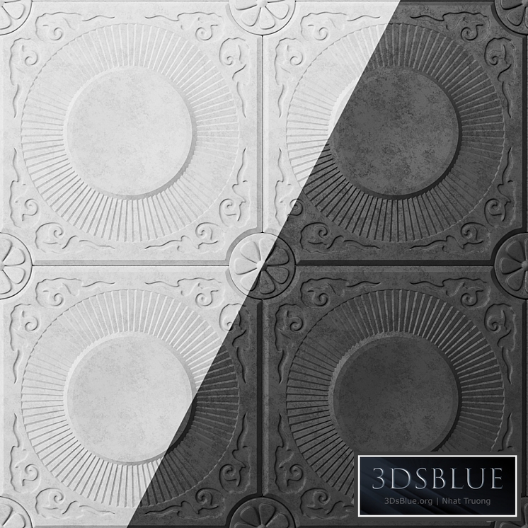 Gypsum panel chamomile