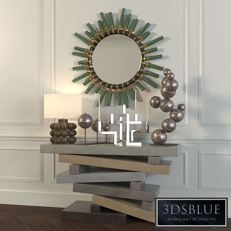 Decorative set in eclectic style